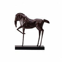 Geometric Horse Statue Easy to Clean Faceted Horse Sculpture Gift Idea