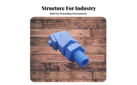 Right Angle Full Cone Nozzle Detachable Three-Piece Design 90 Degree Solid Cone Nozzle PP Construction Industrial Component for Gas Scrubbing