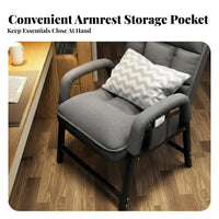 Modern Design Adjustable Padded Recliner Reclining Function Upholstered Armchair High Back Support Computer Chair Thick Cushioning for Young Adults, Office Workers, Homeowners, Bedroom, Home Theater