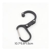 Lightweight Mountaineering Buckle Portable Quick Hook Compact Carabiner Heavy Duty for Everyday Carry, Camping