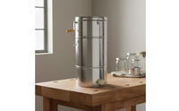 Seamless Bonded Manual Honey Extractor Stainless Steel Honey Rotator for Beekeepers, Hobbyists, Apiary, Farm