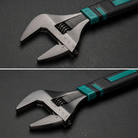 Adjustable Wrench Thickened Adjustable Spanner Wrench with Hanging Hole Wide-Opening Tool Heavy-Duty for DIYers, Workshop
