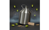 5 L Storage  Barrel Sealed Lid Stainless Steel Beer Growler Metal Jug for Home