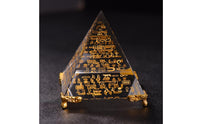 Faceted Pyramid Ornament Decorative Tetrahedral Ornament Collectible Home Decor