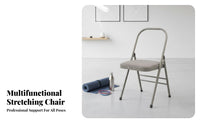 Foldable Design Iyengar Mind-Body Chair Multifunctional Folding Mind-Body Chair Sturdy Construction Fitness Equipment Space-Saving for Home Gym