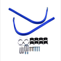Motorcycle Hand Guards Aluminum Alloy Hand Protectors with Mounting Clamps Universal Handlebar Guard Clamp Kit for Unpaved Terrain