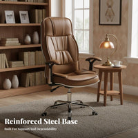 Height Adjustable Highspine Reclining Chair with Footrest 360-Degree pivot Computer Seat Ergonomic Design Office Furniture Lumbar Support for Remote Workers, Students, video game enthusiasts, Study Room
