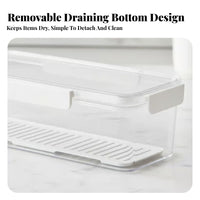 Herb container Keeps Food crisp Draining Herb preserver Sealed Lid for Home Cooks