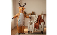 Inflatable Reindeer Costume Christmas Inflatable Reindeer Costume Full-Body for Halloween, Cosplay