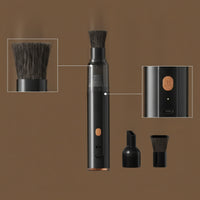 Mini Vacuum with Brush Attachment Lightweight Handheld Vacuum Cleaner for Baristas, Desk, Countertop