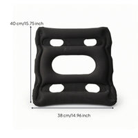 Lightweight Inflatable Seat Cushion Portable Inflatable Cushion with Flocked Surface Pressure-Relieving Compact for Travelers, Office Workers, Travel, Home