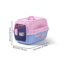Sturdy Pet Travel Carrier Long-Lasting Hard-Sided Pet Carrier Portable Well-Ventilated for Cats
