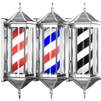 Wall-Mounted LED Barber Pole Light, 70cm, EU Plug