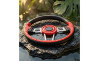 Golf Cart Steering Wheel Ergonomic Utility Vehicle Replacement Steering Wheel Textured for Enthusiasts