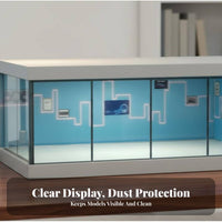 1:64 Scale Car Display Box Dustproof Cover 1/64 Scale Car Garage for Hobbyists