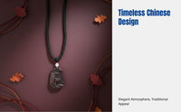 Rosewood Tiger Pendant, Zodiac Necklace, Hand-Carved Car Charm