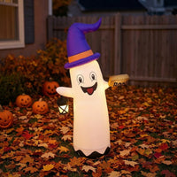 Inflatable Inflatable Ghost Outdoor Inflatable Ghost with Lantern Cute Halloween Decoration Adorable for Homeowners, Families, Yard, Lawn, Porch