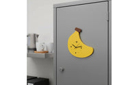 Silent Banana Wall Clock Decorative Cartoon Banana Wall Clock Operated Home Decor for Kitchen