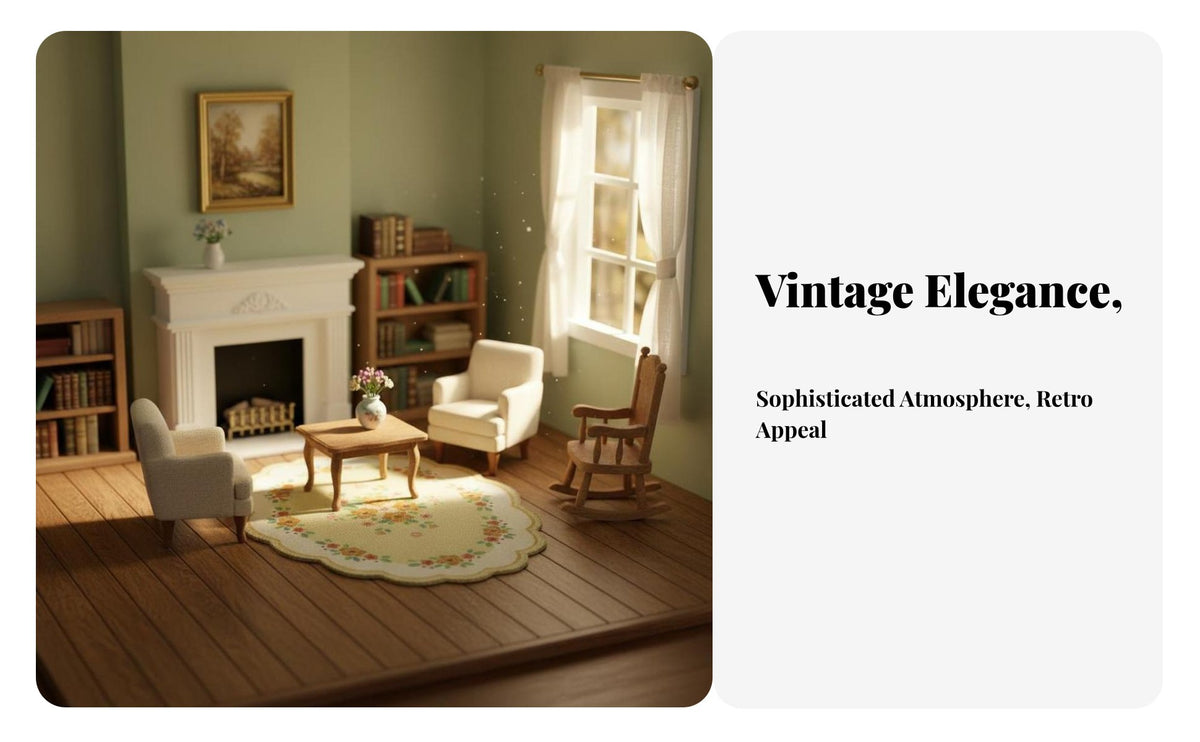 Realistic Detailing Dollhouse Carpet Intricate Pattern Miniature Rug Exquisite Craftsmanship for Hobbyists, Adults, Miniature Scene