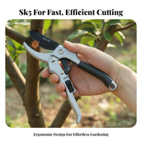 Blade Pulley Pruning Shears Clean Cut Labor Saving Branch Cutter Ergonomic Grip for Seniors, Women, Orchard, Landscaping, Yard Work