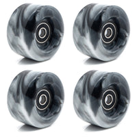 4 Pieces Roller Skate Wheels with Bearings Polyurethane Skate Wheels with Bearings Replacement Ready-to-Install for Skaters