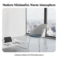 5 Pieces Space-Saving 4-Seater Round Kitchen Suite Multi-Purpose Table and Chair Set Modern Design Dining Group Easy to Clean for Apartment Dwellers, Small Business Owners, Homeowners, Reception Area, Office, Cafe, morning meal corner