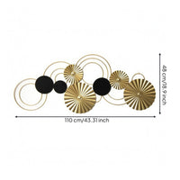 Abstract Circular Wall Art Hanging Abstract Circular Wall Decor Easy Installation