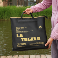 Waterproof EVA Fishing Holdall, Tackle Storage Bag with Zipper Closure, Handheld Carp Fishing Bag for Bank Trips