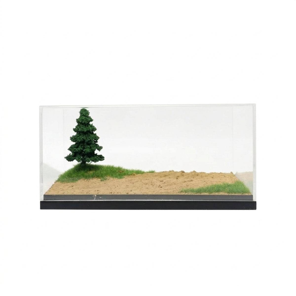 Display Case with Diorama Transparent Model Car Display Case Dust-Resistant Showcase for Hobbyists, Desk, Office