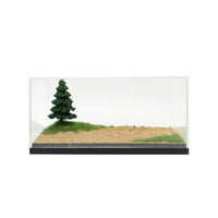 Display Case with Diorama Transparent Model Car Display Case Dust-Resistant Showcase for Hobbyists, Desk, Office
