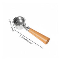 Aluminum Alloy 51mm Bottomless Portafilter Uniform Extraction 51mm Naked Portafilter Detachable Design Espresso Filter Holder Easy to Clean for Baristas, Cafe, Home Kitchen