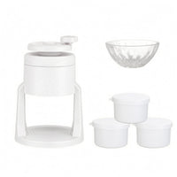Compact Hand Crank Ice Shaver Tabletop Kitchen Tool for Home