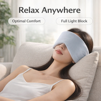 2 in 1 Eye with, Lightweight Adjustable Strap Noise Cancelling Earmuffs, Unisex Sleep Blindfold Relaxation