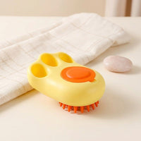 Cat Brush for Dog Grooming and Cat Bath, 4-Pack Soft Silicone Cleaning Brush, Paw Print Design Cat Grooming Brush