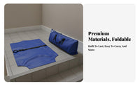 Multi-Functional Folding Stretcher Thickened Material Foldable Emergency Stretcher Safety Straps Folding Patient Gurney Anti-Slip Handles for Initial Responders, Caregivers, Hospital Personnel, Home Use, Ambulances, Stairwells