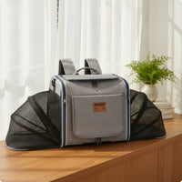 Pet Carrier Backpack Soft-Sided Pet Carrier Bag with Mesh Ventilated Cat Backpack for Cats, Small Dogs, Travel, Bike Rides, Outings