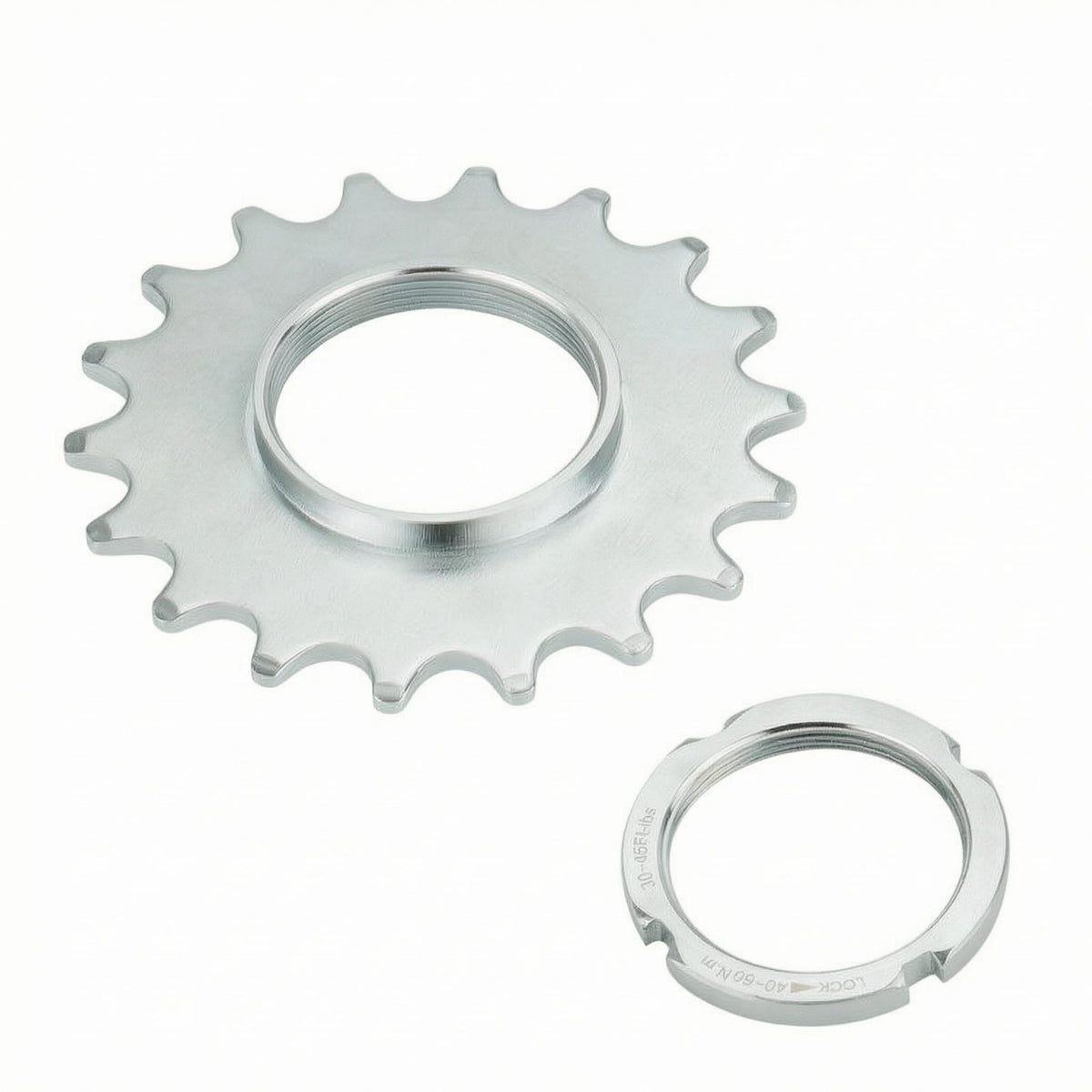 Lock Collar Fixed-Gear Rear Cog Heat-Treated Threaded Rear Cog Electroplated Fixed Gear Sprocket CNC Machined