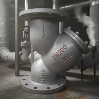 GL41H-16C Cast Steel Y-Type Strainer for High Temperature Steam Pipelines