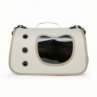 Pet Carrier Bag with Clear Window Portable Soft-Sided Pet Carrier Transparent for Commuting