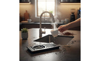 Built-in Glass Cleaner Stainless Steel High Pressure Cup Washer Quick Rinse Sink Cup Rinser for Cafe, Restaurant
