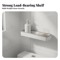 Drilltool-Less Installation over-the-Toilet Storage Rack Space Saving over-the-Toilet Organizer Easy Assembly Bathroom Organizer Strong for Apartment Dwellers, Homeowners, Students, Restroom, Washroom, Small Areas, RV