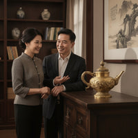 Dragon Teapot Figurine Traditional Chinese Antique Style Teapot Sculpture Vintage Tabletop Ornament for Study