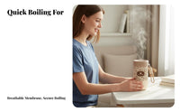 Portable Electric Kettle Water Boiler Fast Boiling Travel for Journeyers, Business Professionals, Hotel, Dorm Room, Home