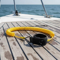 5 Mm Thick SUP Leash Lightweight Coiled SUP Leash Quick Recoil for Paddleboarding, Kayaking