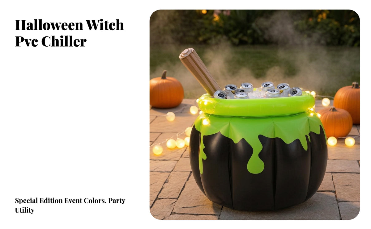 Witch-Themed Inflatable Pot Chiller | PVC Construction, Easy to Store, Halloween Inflatable chiller, for Costume Parties