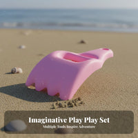 Kids Rake and Shovel Set Colorful Beach Toy Set Kids Sand Shovel Lightweight Sand Digging Tool Sturdy Construction