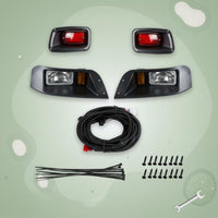 Halogen EZGO Transport Light Kit Easy Installation Golf Vehicle Light Kit for Street Use