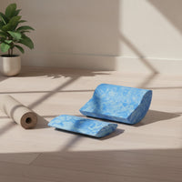 2 Pieces Marbled Balance Exercise Tool with Rocker Slim-Profile Exercise Wedge Lightweight Foam Rocker Compact for Pilates Practitioners