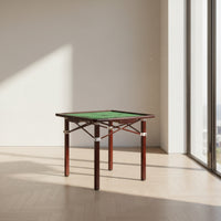 Cylindrical Metal Foldable Square Table Round Foot Caps Multipurpose Table Plastic Fittings Home Furniture for Mealtime