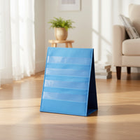 Double-Sided Pocket Chart Freestanding Tabletop Pocket Chart Foldable Holder for Teachers, Educators, Classroom, Desk, Homeschool